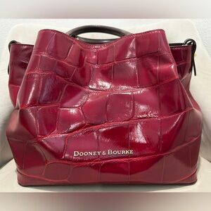 Dooney & Bourke Large Red Barlow Bag